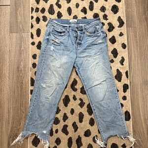 Pistola Light Blue Distressed Ankle Jeans